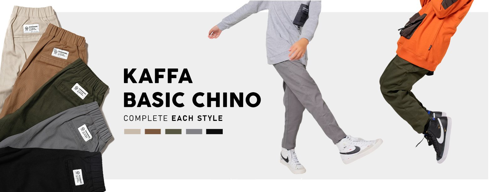 slide kaffa basic chino